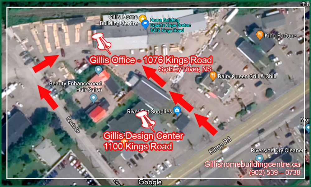 Directions to Gillis Home Building Centre