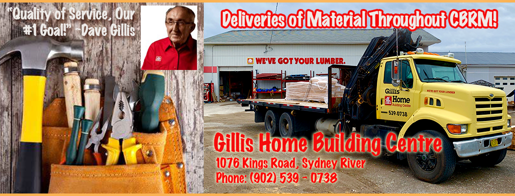 Gillis Home Building Centre - Building Supplies Delivery CBRM